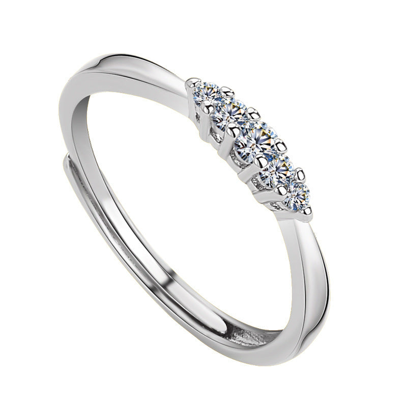 Damen zierlicher Ring mit funkelnden Zirkonia Shop Nory