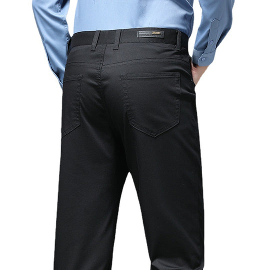 Herren Stretch-Chinohose mit geradem Schnitt und Bügelfalte Shop Nory