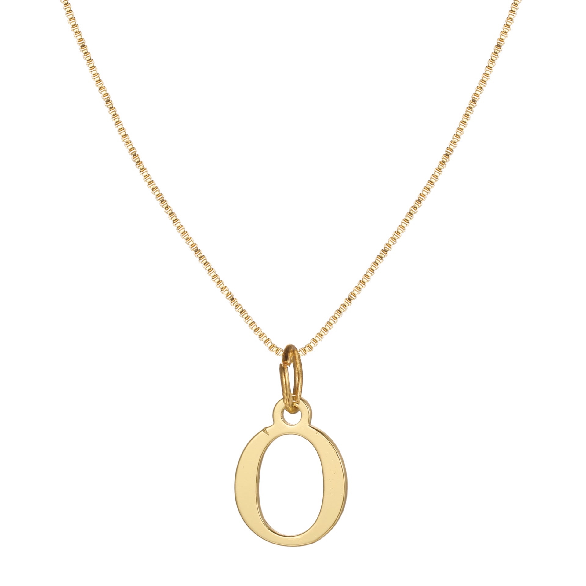 Damen Halskette mit modischem Initial-Anhänger in elegantem Design Shop Nory