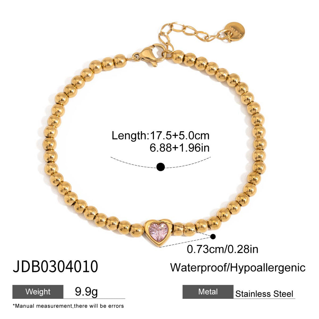 Damen Armband mit funkelnden Kristallen und elegantem Muschel-Design Shop Nory