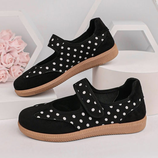 Damen Mary-Jane-Sneaker mit Klettverschluss, leichter Profilsohle und Komfortfußbett Shop Nory