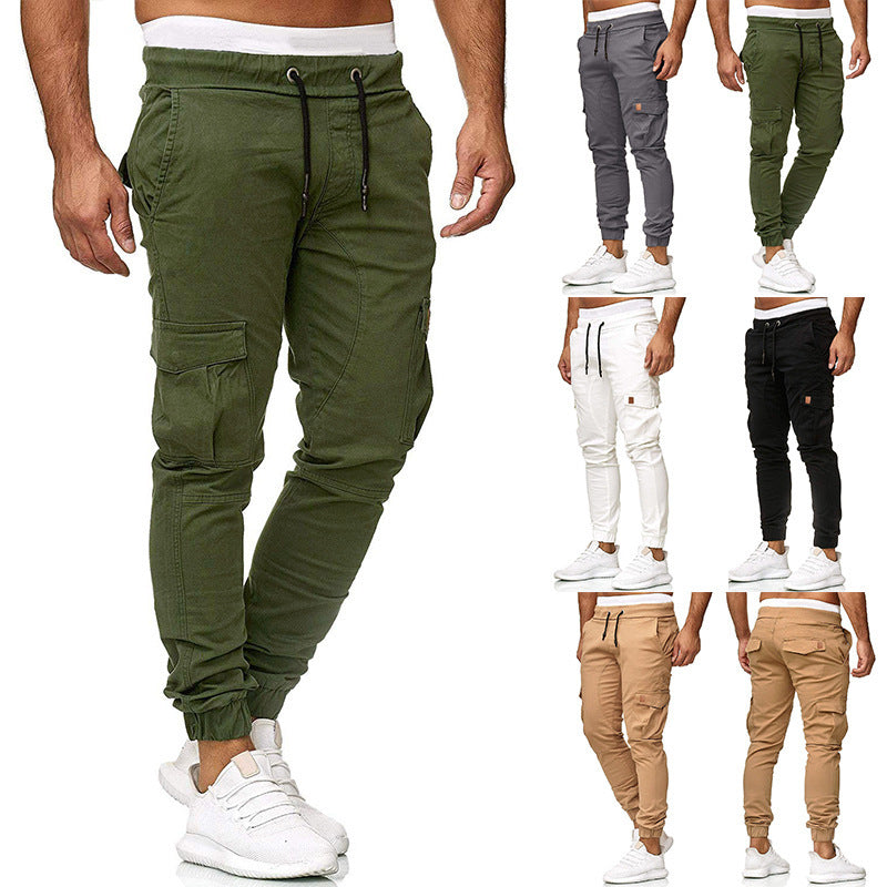 Herren Cargo-Jogginghose mit elastischem Bund und praktischen Taschen