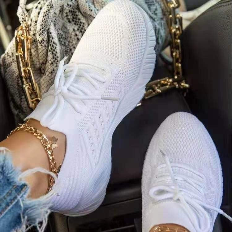 Damen atmungsaktive Sportschuhe mit flexiblem Mesh-Obermaterial und rutschfester Sohle