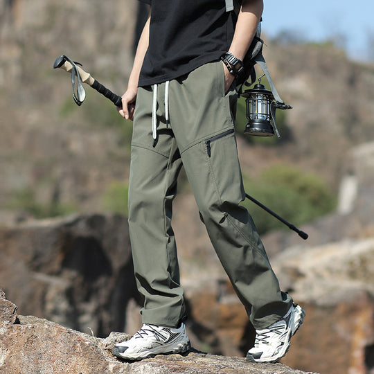 Herren Technische Trekkinghose mit Reißverschlusstaschen und Kordelbund Shop Nory