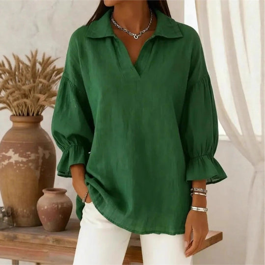 Damen Lässige und elegante Bluse mit weiten Ärmeln Shop Nory