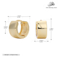 Damen Creolen mit modernem, quadratischem Design aus 925 Sterlingsilber Shop Nory