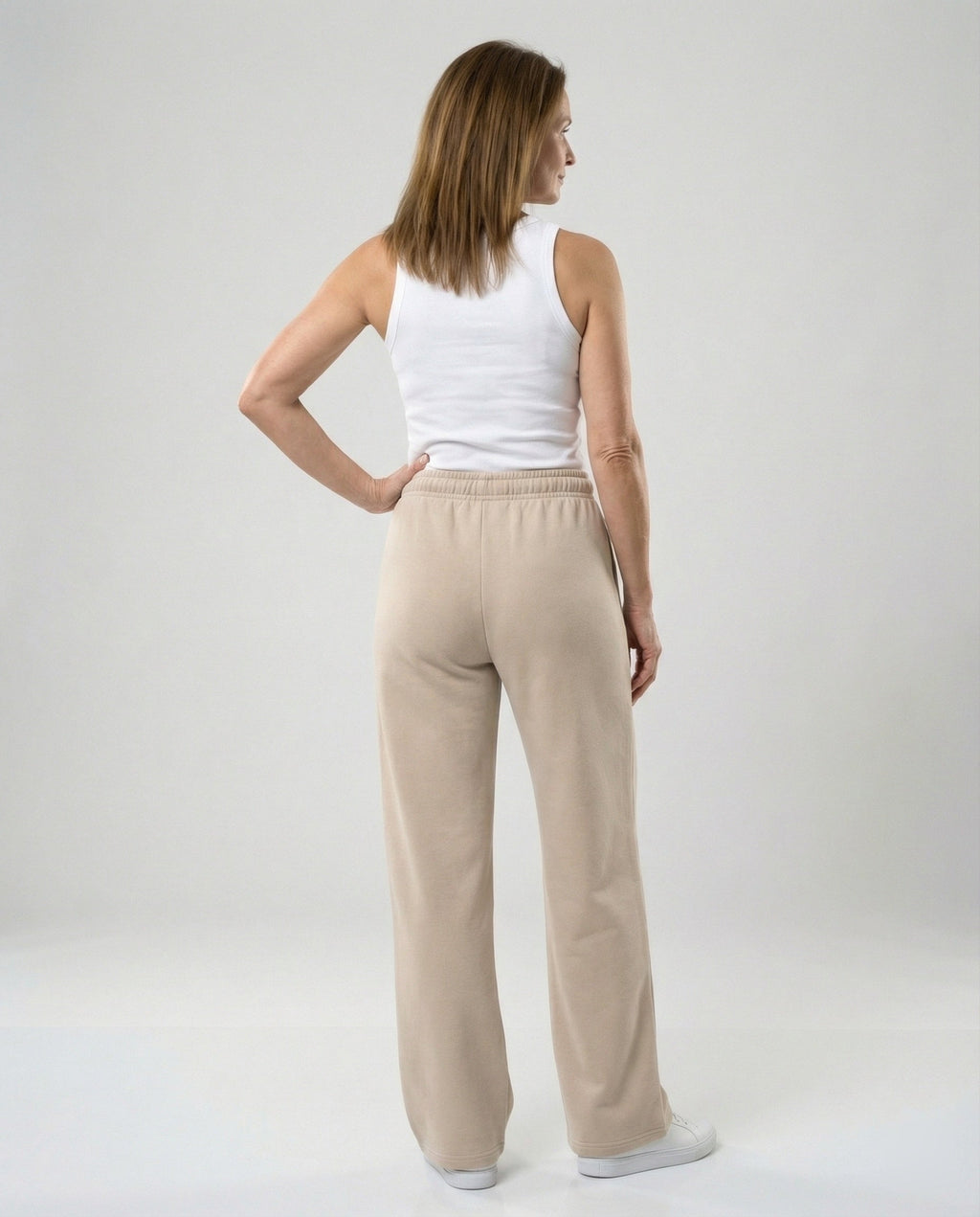 Damen Bequeme Freizeit-Hose mit weitem Bein