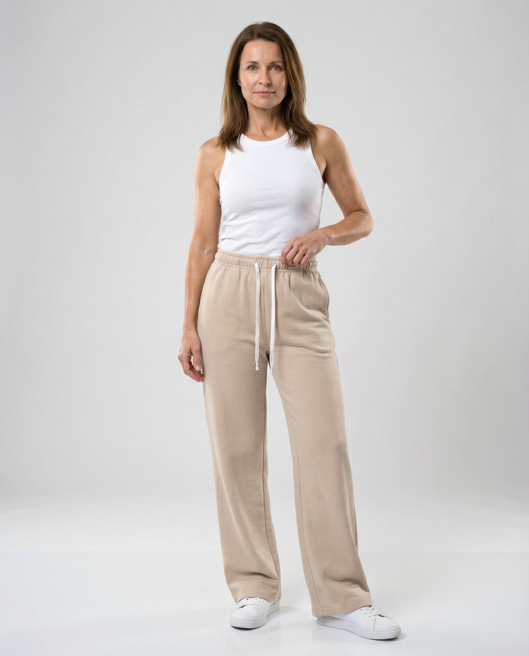 Damen Bequeme Freizeit-Hose mit weitem Bein