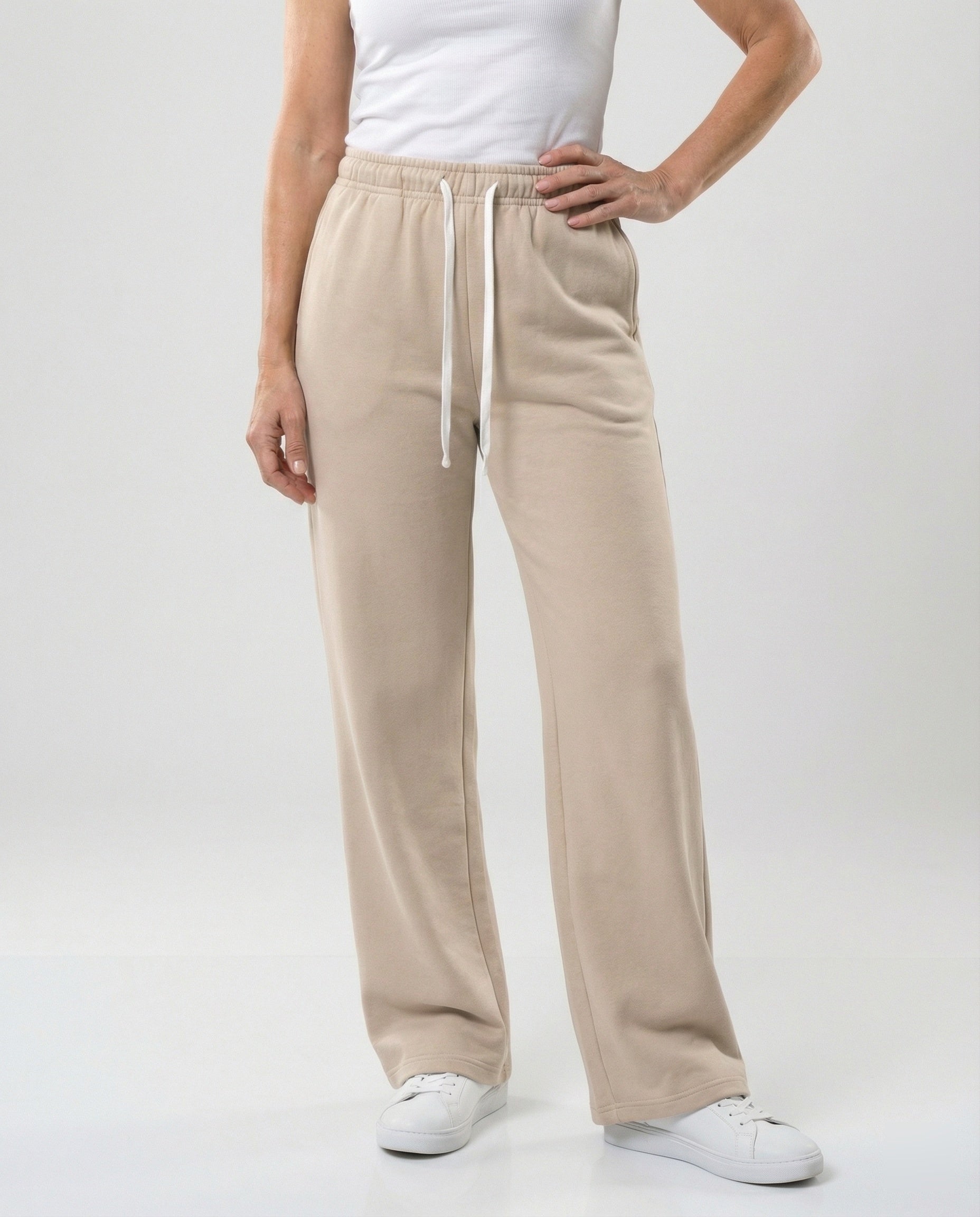 Damen Bequeme Freizeit-Hose mit weitem Bein