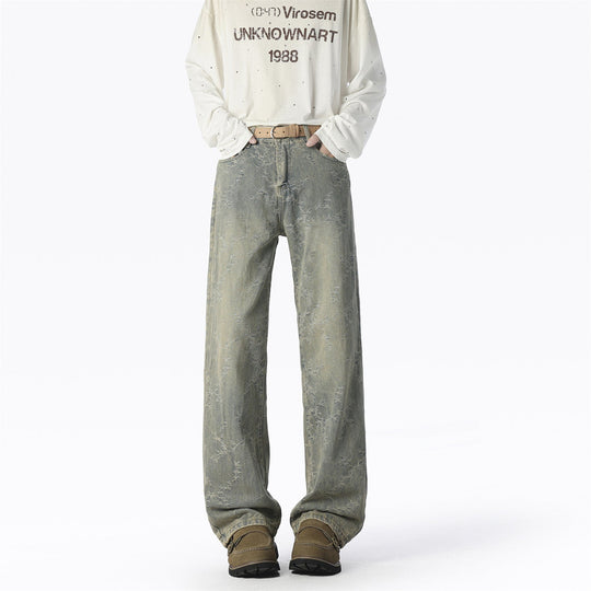 Herren Weite Jeans mit einzigartigem Muster und hohem Tragekomfort