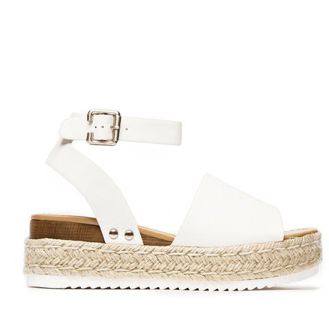 Damen Plateau-Sandalen mit verstellbarem Riemen