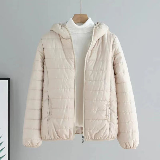 Damen leichte gesteppte Kapuzenjacke mit Thermoisolierung Shop Nory