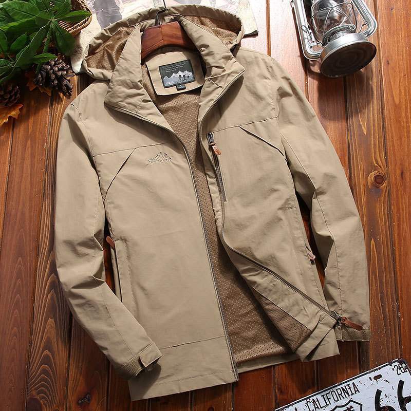 Herren Softshell‑Funktionsjacke mit Kapuze, atmungsaktiver Fleece‑Innenlage und verdeckten Reißverschlusstaschen Shop Nory