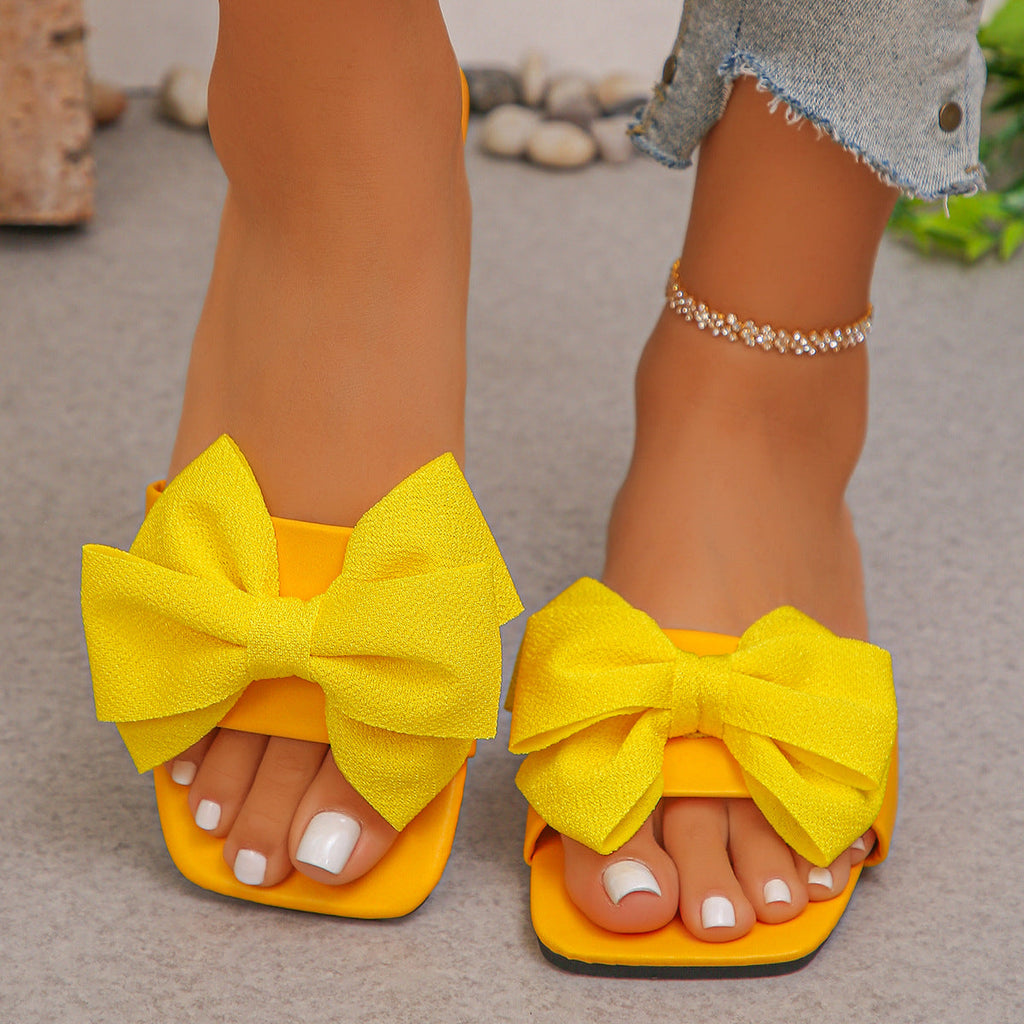 Damen Komfortable und stilvolle Sandalen mit Schleifendetail