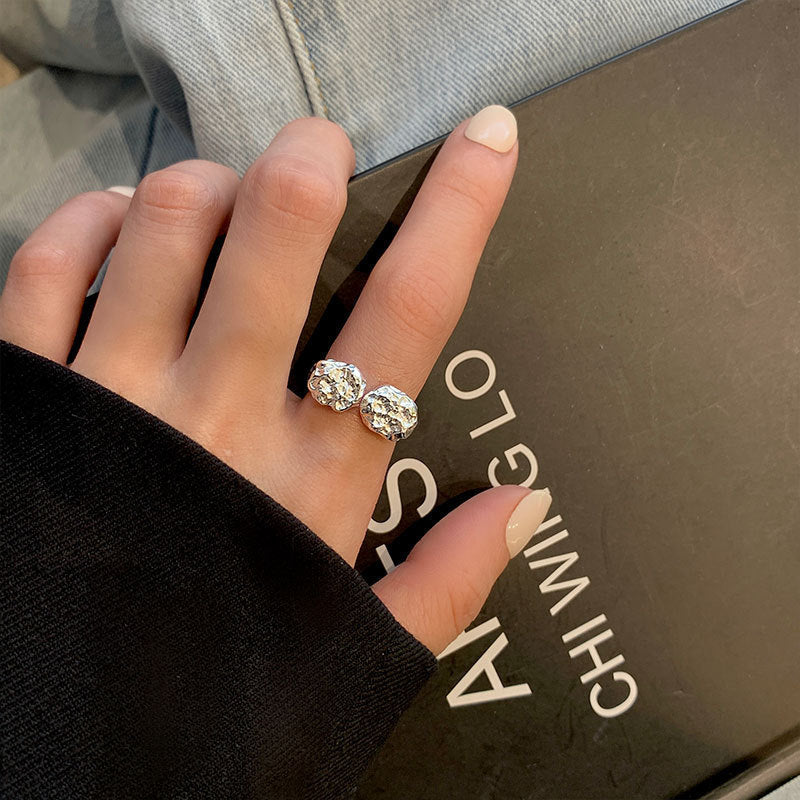 Damen Mehrteiliger Silberring mit funkelnden Zirkonia Shop Nory