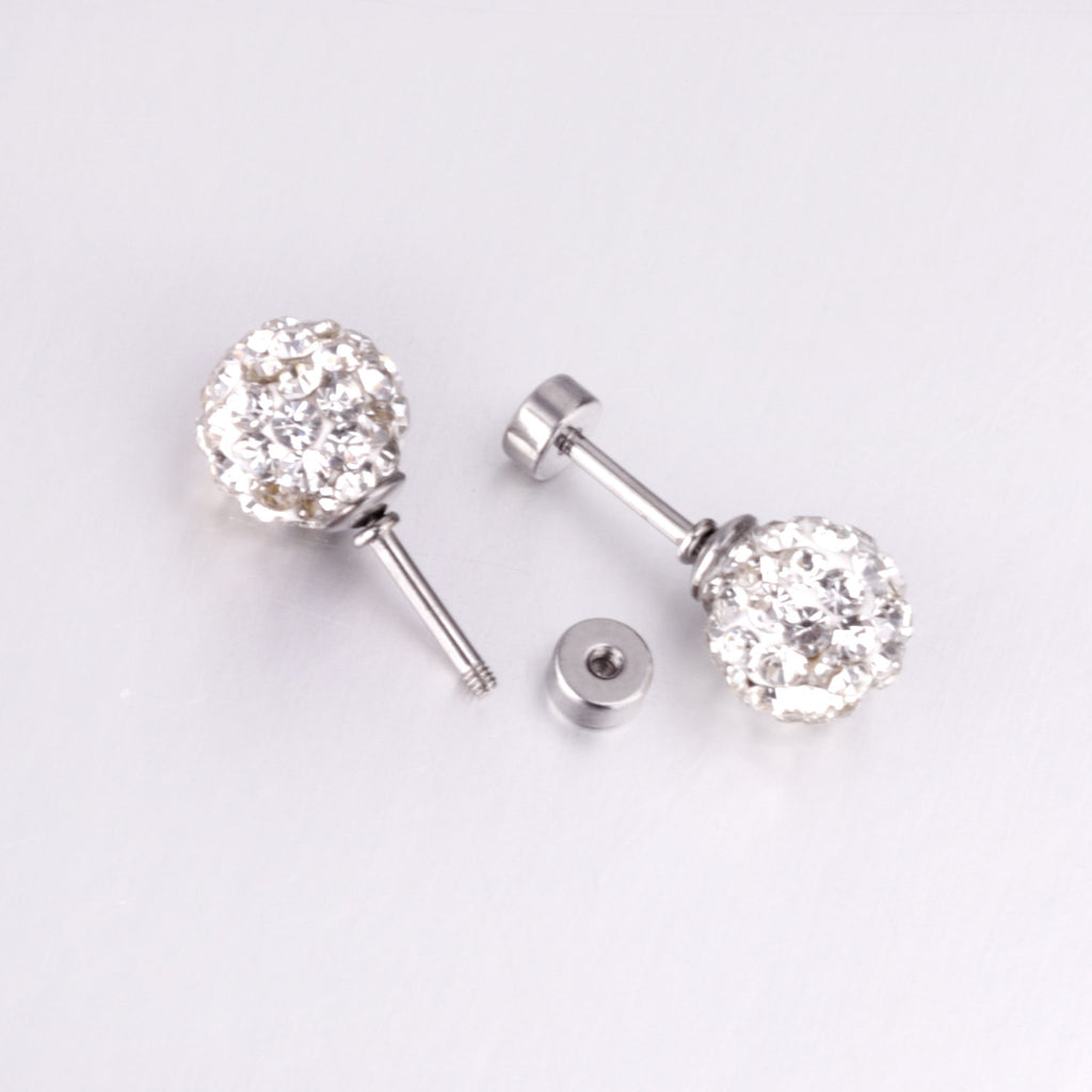 Damen Ohrstecker mit bunten Kristallen und goldplattierten Elementen Shop Nory