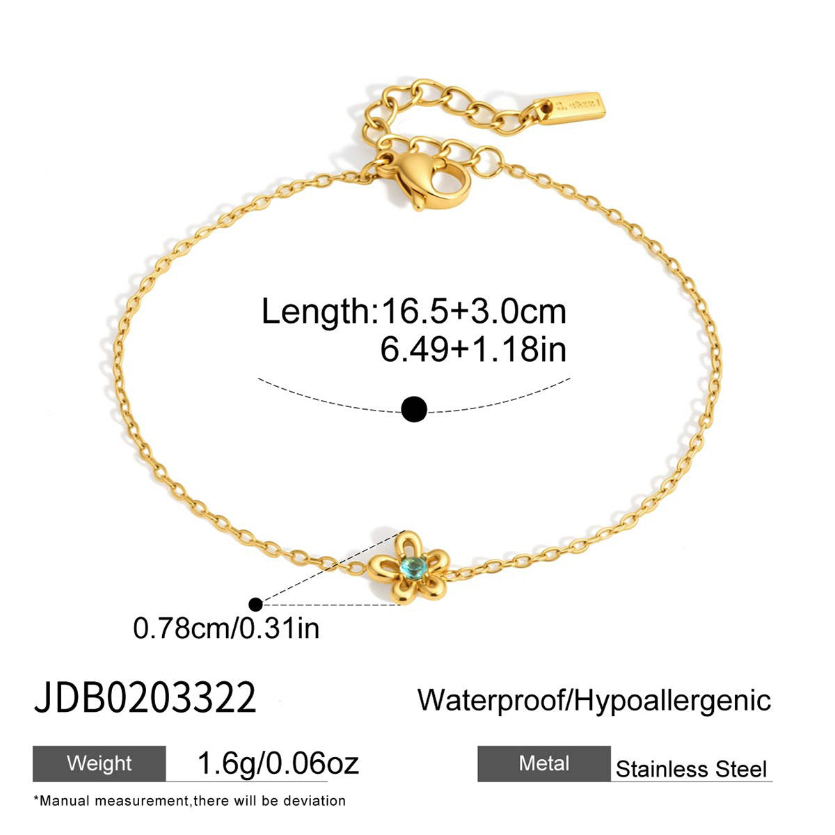 Damen Halskette mit floralen Anhängern und hypoallergener Edelstahlverarbeitung Shop Nory