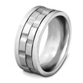 Herren Ring mit modernem geometrischen Design und polierter Oberfläche Shop Nory