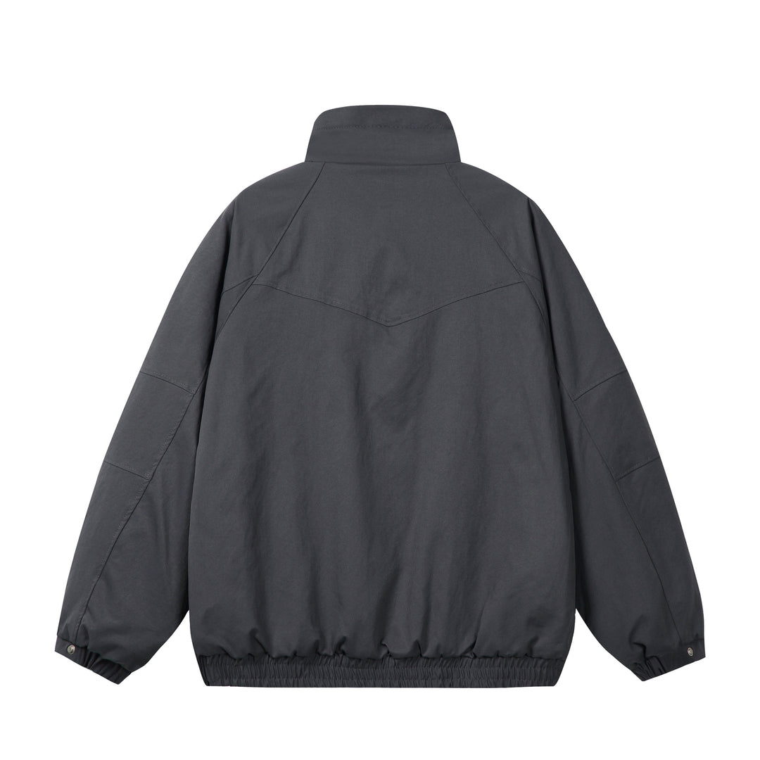 Unisex Kurz geschnittene Boxy-Pufferjacke mit hochschließendem Kragen und Teddy-Innenfutter Shop Nory