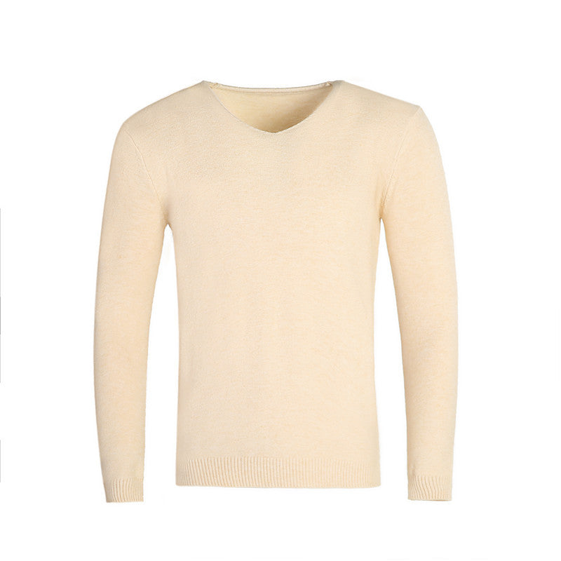 Herren klassischer V-Ausschnitt Pullover