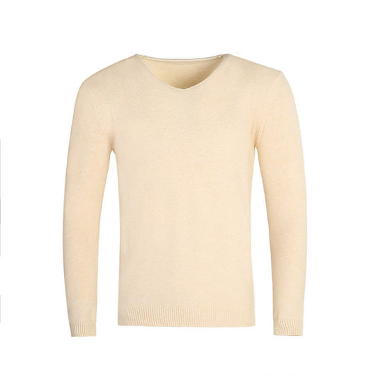 Herren klassischer V-Ausschnitt Pullover