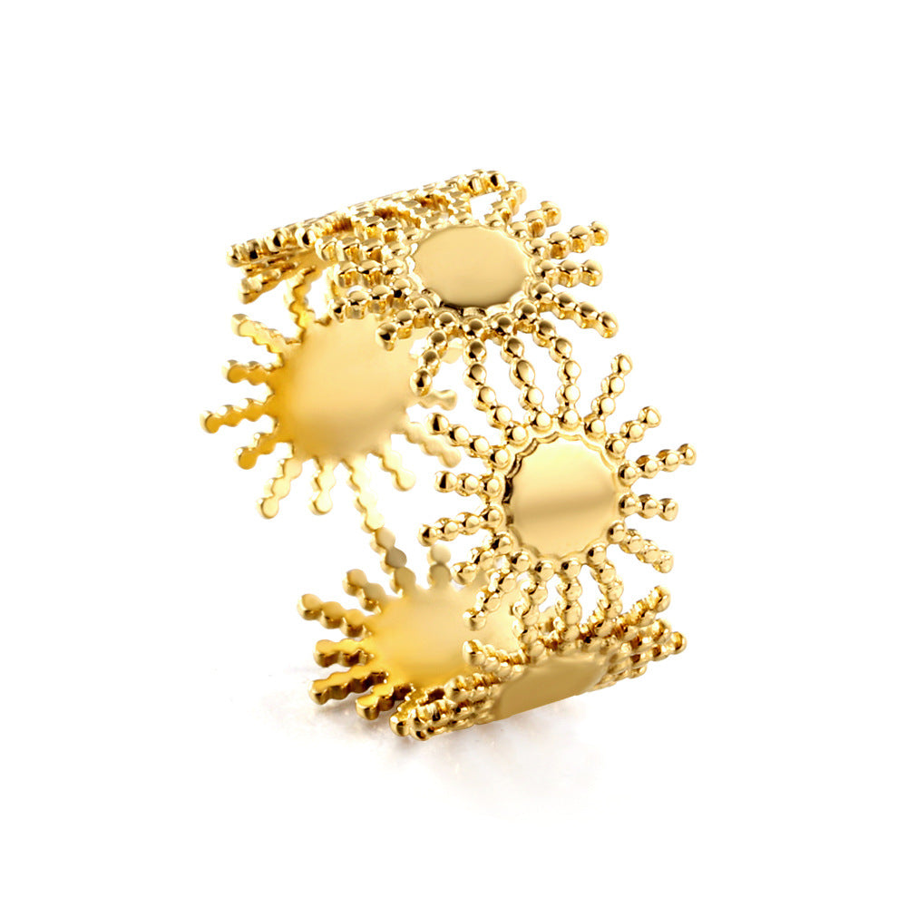 Damen moderner Offener Ring mit trendigem Schriftzug Liebe Shop Nory