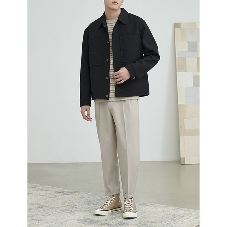 Herren Boxy-Hemdjacke mit großformatigen aufgesetzten Brusttaschen Shop Nory