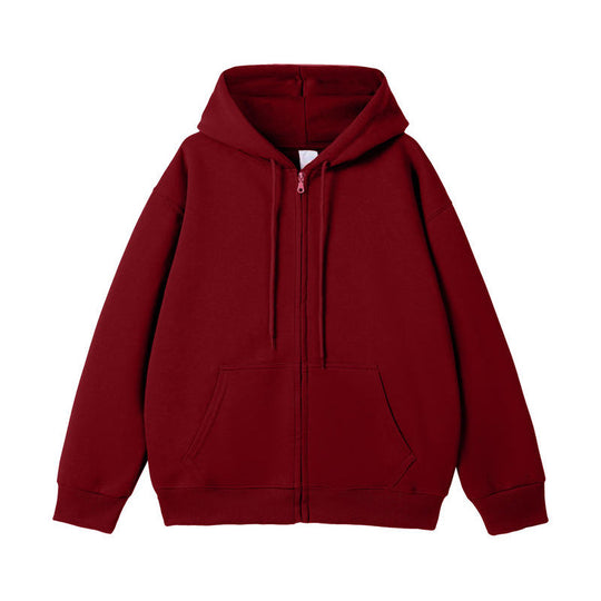 Unisex Oversize-Kapuzenjacke mit durchgehendem Reißverschluss und Kängurutasche Shop Nory