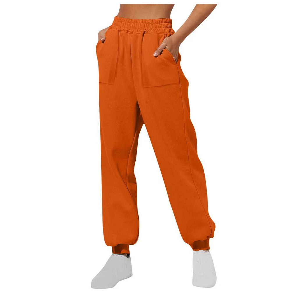 Damen lässige Freizeithose mit hohem Bund