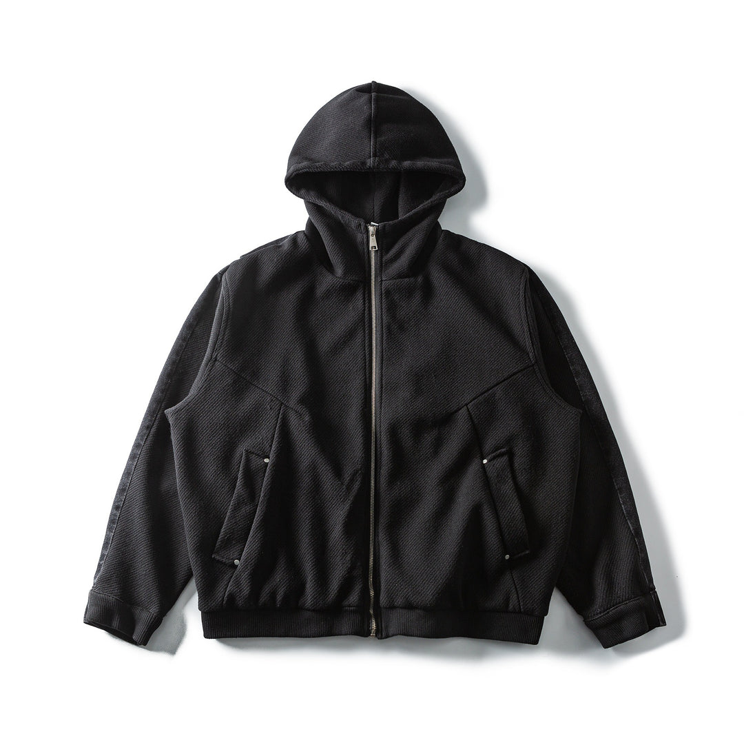 Unisex Kapuzenblouson im Boxy‑Cut mit durchgehendem Reißverschluss und Utility‑Taschen Shop Nory