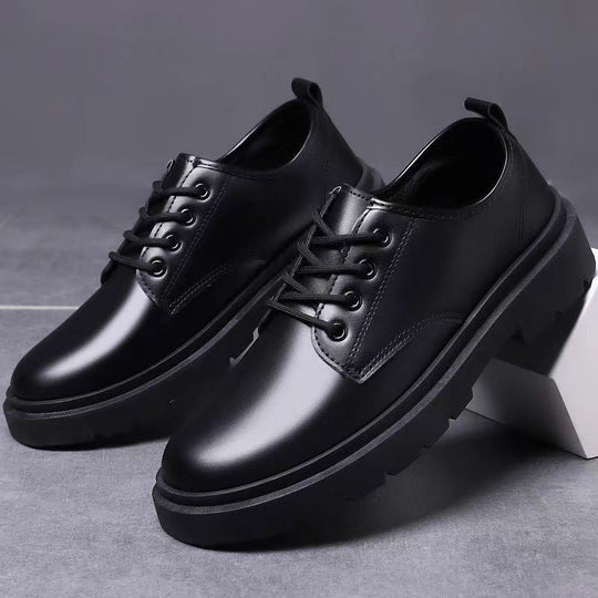 Herren Leder Schnürschuhe