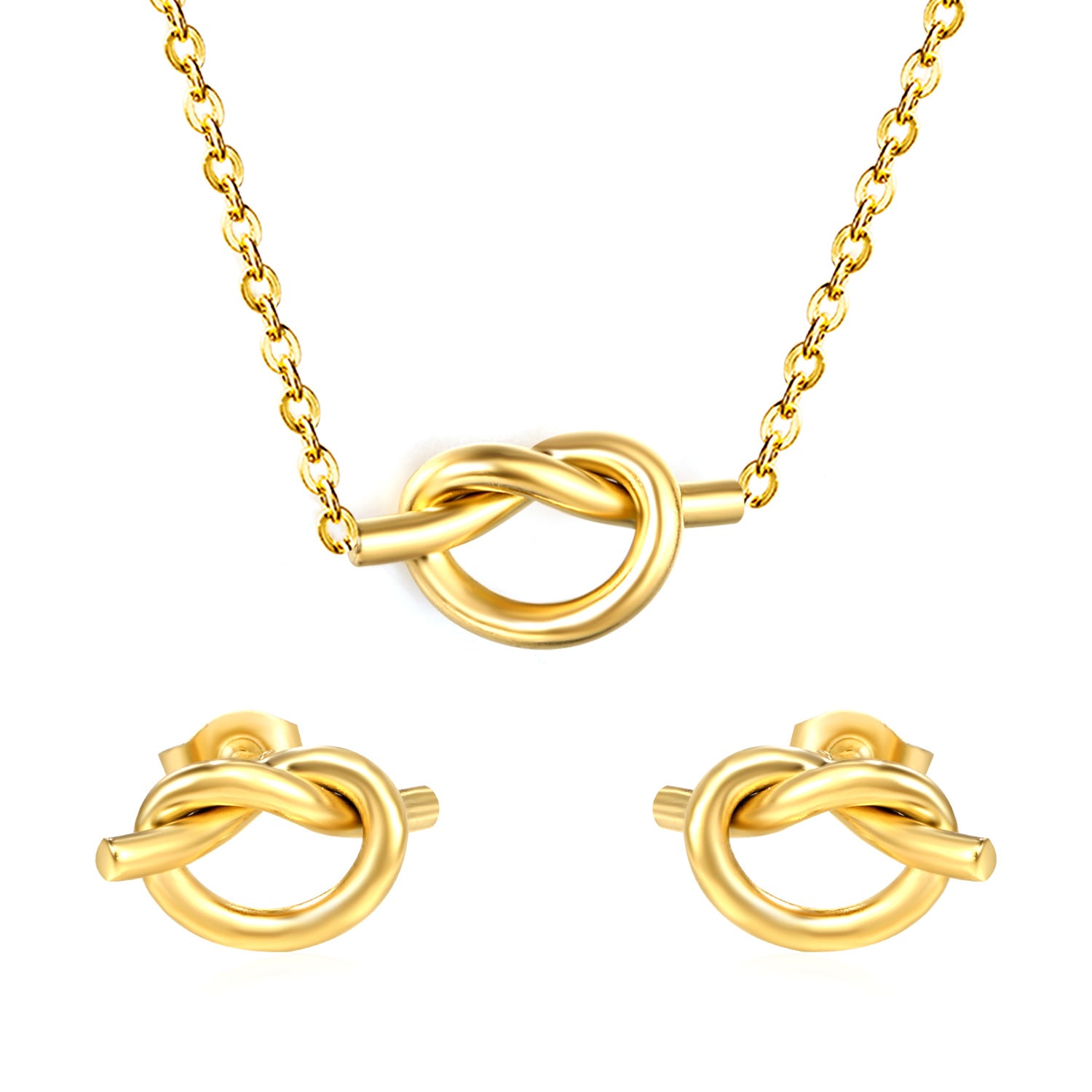 Damen Schmuckset mit schwarzem Herzanhänger und eleganten Ohrringen Shop Nory