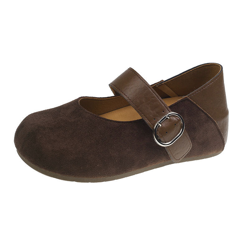 Damen Mary-Jane Schuhe mit modischem Leoprint und komfortablem Riemen