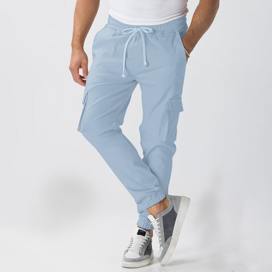 Herren Cargo-Jogginghose im Relaxed-Fit mit Kordelzug, elastischen Bündchen und Mehrfachtaschen Shop Nory