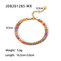 Damen Armband mit bunten, funkelnden Kristallakzenten und eleganter Edelstahlverarbeitung Shop Nory