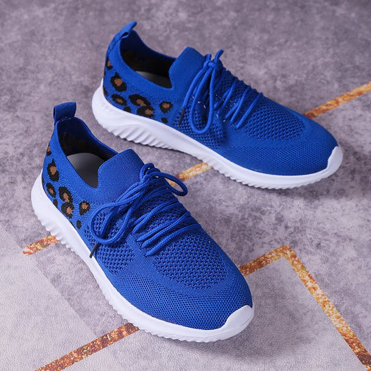 Damen Atmungsaktive Sneakers im modernen Leopardenmuster