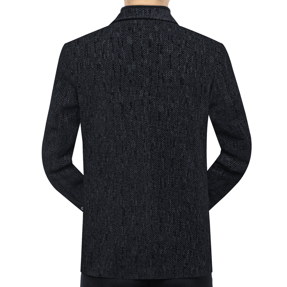 Herren Tailliertes Wollmix-Sakko mit Struktur und Logo-Stickerei Shop Nory