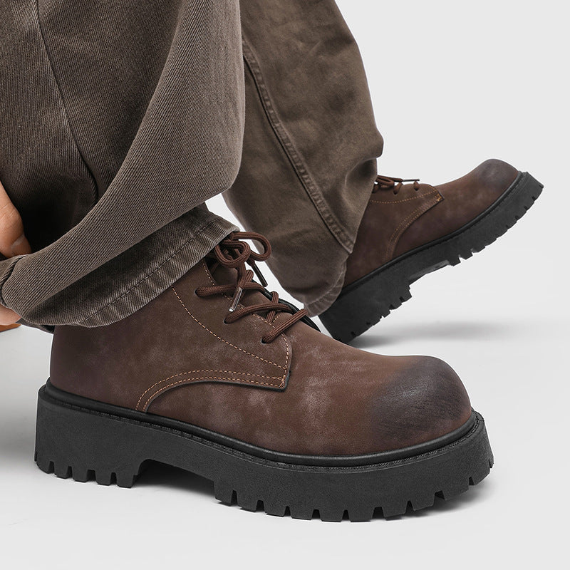 Herren Schnür-Boots im Combat‑Stil mit markanter Profilsohle Shopy Nory