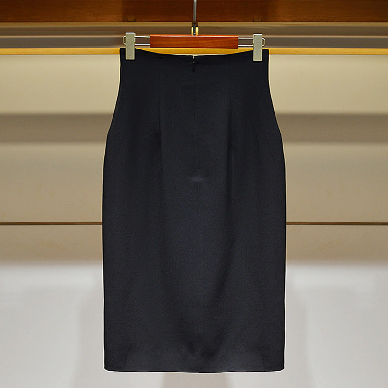 Damen Eleganter Bleistiftrock mit Knopfdetails Shop Nory