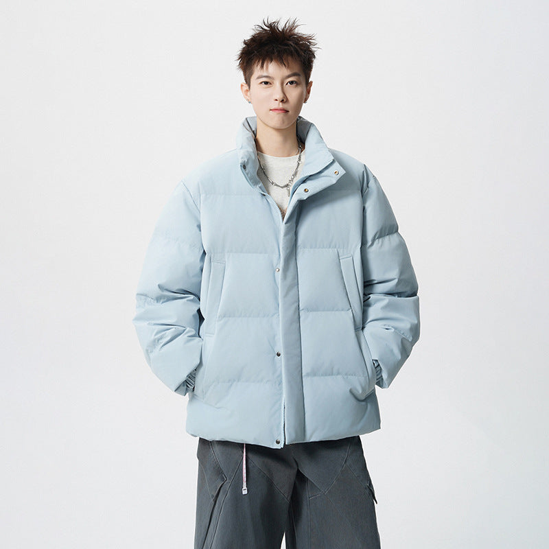 Herren Kurz geschnittene Oversize Steppjacke mit hohem Kragen Shop Nory