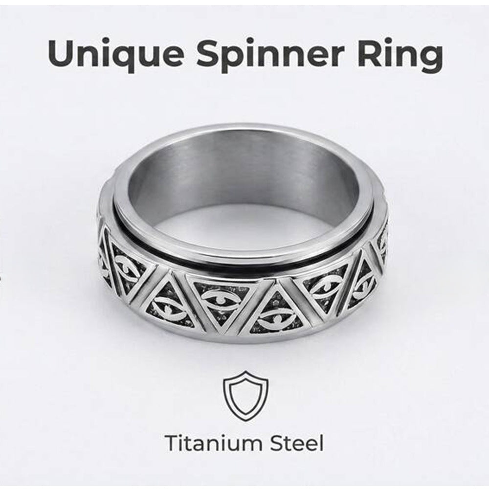 Herren Ring mit kunstvollem, geometrischem Design und eleganter Oberfläche Shop Nory