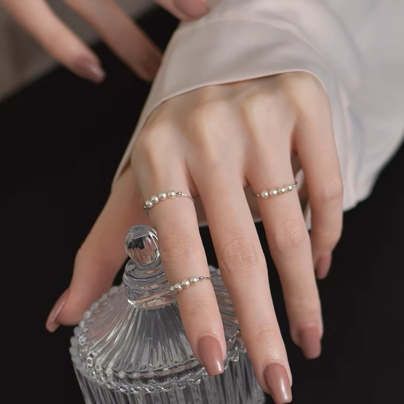 Damen zarter Ring mit eleganter Edelsteinfassung Shop Nory