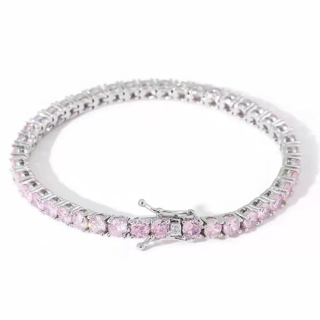 Elegantes Tennisarmband Mehrreihig mit Funkelnden Zirkonia und Sicherer Steckschließe
