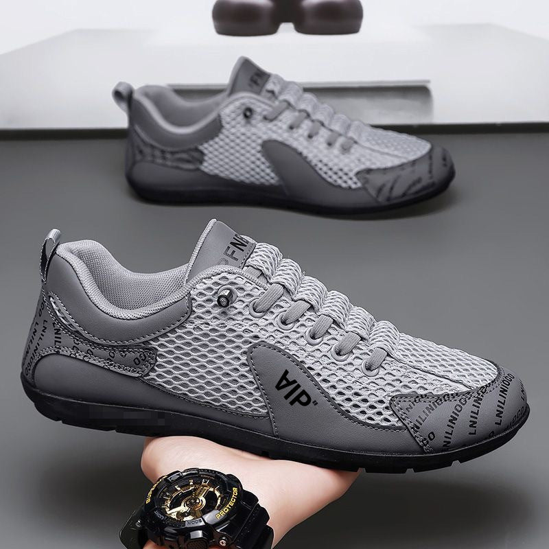 Herren Leichter atmungsaktiver Mesh-City-Runner mit stabiler Gummisohle und dekorativem Print Shop Nory