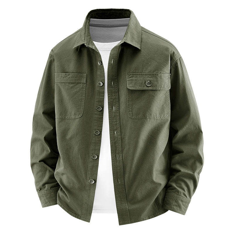 Herren Lässige Utility-Hemdjacke Shop Nory