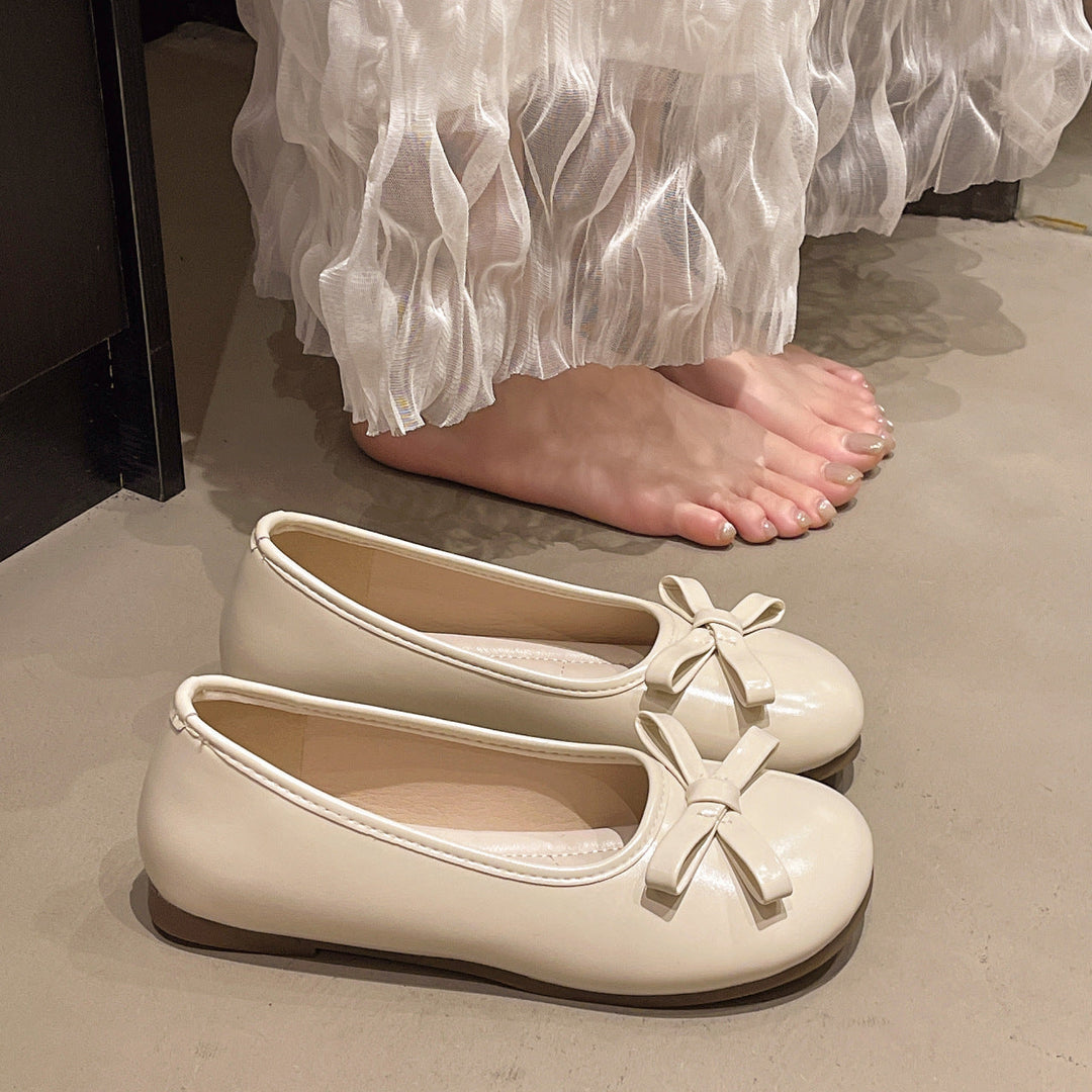Damen Ballerinas mit verspieltem Schleifen-Design und komfortablem Innenfutter