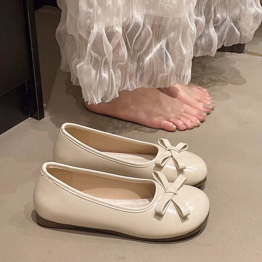 Damen Ballerinas mit verspieltem Schleifen-Design und komfortablem Innenfutter