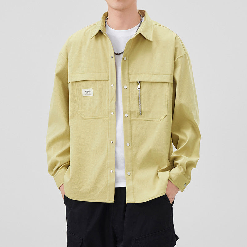 Herren Modische Utility-Jacke mit praktischen Taschen Shop Nory