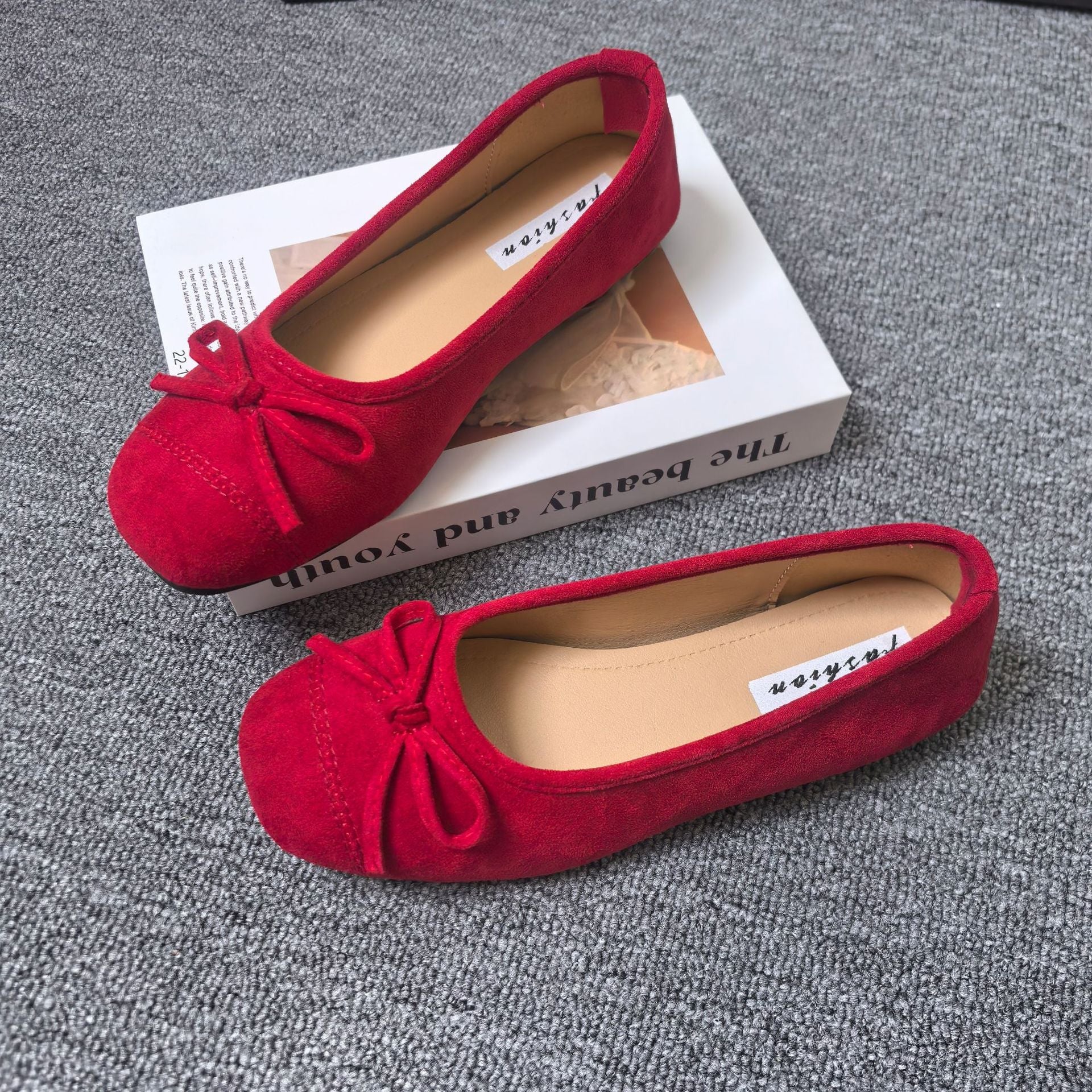 Damen Ballerinas mit elegantem Schleifen-Detail und softem Innenfutter