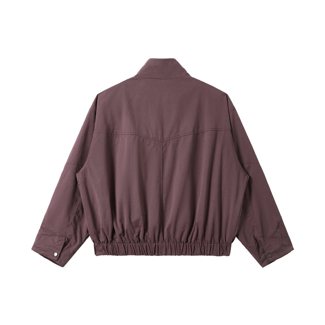 Unisex Kurz geschnittener Utility‑Fieldblouson mit Funnelkragen und großen Pattentaschen Shop Nory